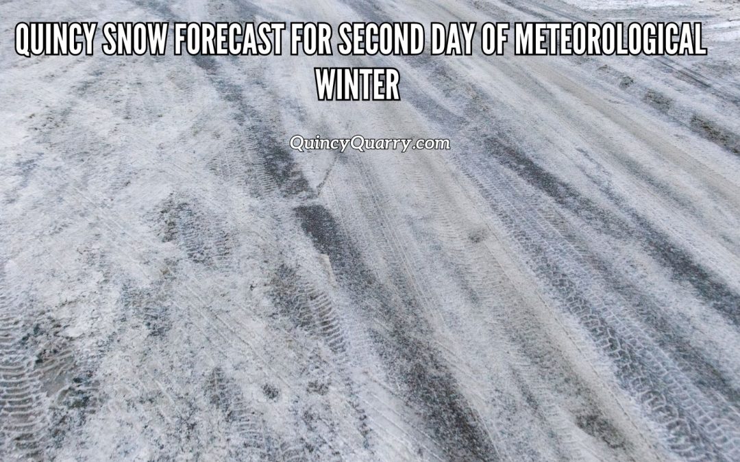 Quincy Snow Forecast for Second Day of Meteorological Winter