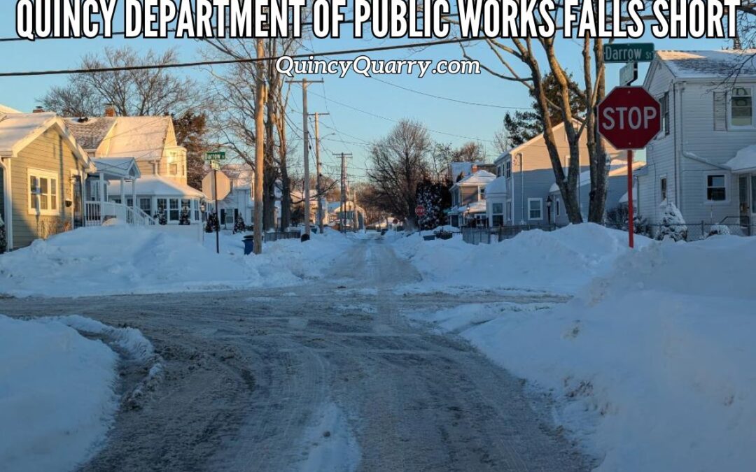 #QuincyDepartmentOfPublicWorks #FallsShort