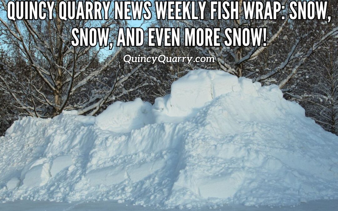#QuincyQuarryNews #WeeklyFishWrap: Snow, Snow, And Even More Snow!