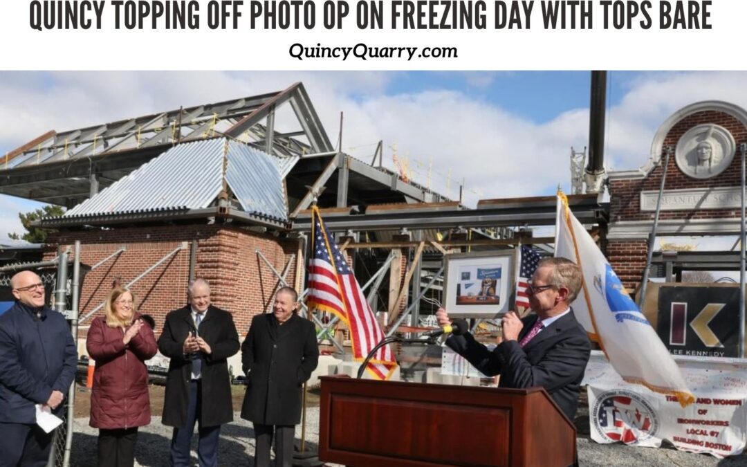 Quincy #ToppingOff #Photo Op On Freezing Day With Tops Bare