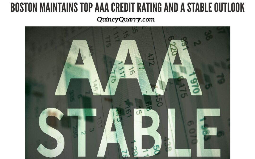 Boston Maintains Top AAA Credit Rating And A Stable Outlook