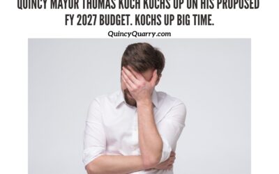 #QuincyMayorThomasKoch #KochsUp On His Proposed FY 2027 Budget. Kochs Up #BigTime.